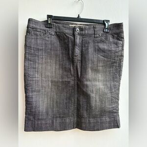 Amour Rhinestone Black Gray Ladies Denim Pencil Skirt 11/12
